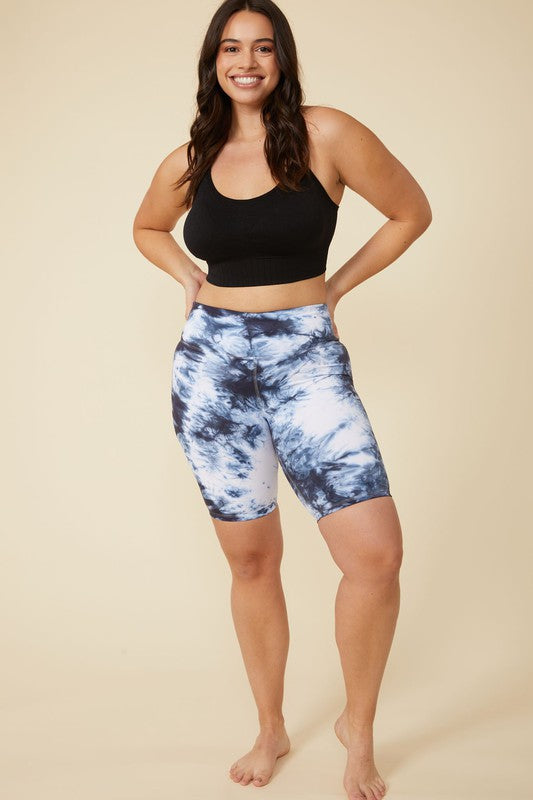 High Waisted Tye Dye Biker Shorts | Available in 2 Colors